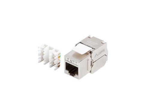 Moduł Keystone Lanberg gniazdo beznarzędziowy RJ45 -> LSA 180° FTP kat.7 LANBERG Moduł Keystone Lanberg gniazdo beznarzędziowy RJ45 -> LSA 180° FTP kat.7 LANBERG