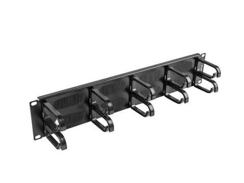 Organizer kabli Lanberg AK-1204-B 19" 2U z 5 uchwytami panel szczotkowany - typ B czarny LANBERG Organizer kabli Lanberg AK-1204-B 19" 2U z 5 uchwytami panel szczotkowany - typ B czarny LANBERG