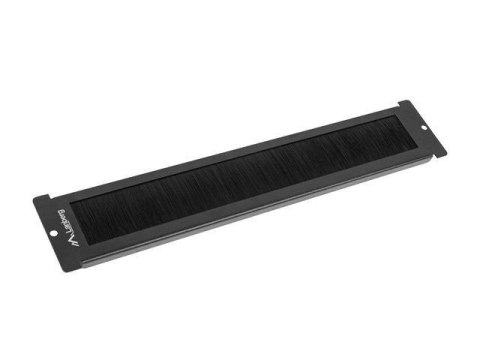 Panel szczotkowy Lanberg AK-1106-B do szafy 19" stojącej FF01 Z LCD montowany w przepustach kablowych czarny LANBERG Panel szczotkowy Lanberg AK-1106-B do szafy 19" stojącej FF01 Z LCD montowany w przepustach kablowych czarny LANBERG