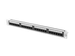 Patch panel Lanberg 24 port 1U kat.6A szary LANBERG
