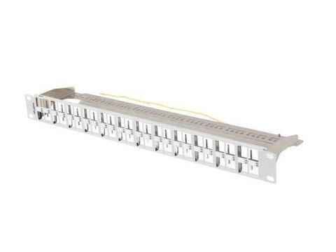 Patch panel pusty Lanberg PPKS-1248-S 24 port 1U 19" do modułów keystone szary LANBERG Patch panel pusty Lanberg PPKS-1248-S 24 port 1U 19" do modułów keystone szary LANBERG