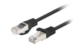 Patchcord Lanberg FTP kat.6 0,25m czarny 10-pack LANBERG