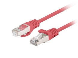 Patchcord Lanberg FTP kat.6 0,25m czerwony 10-pack LANBERG