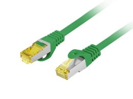 Patchcord Lanberg FTP kat.6A 0,25m LSZH CU fluke passed zielony LANBERG