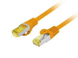 Patchcord Lanberg S/FTP kat.6A 0,25m LSZH CU fluke passed pomarańczowy LANBERG