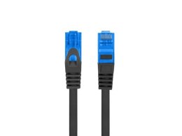 Patchcord Lanberg S/FTP kat.6A 1,5m LSZH CCA fluke passed czarny LANBERG