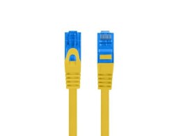 Patchcord Lanberg S/FTP kat.6A 5m LSZH CCA fluke passed żółty LANBERG
