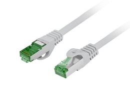 Patchcord Lanberg S/FTP kat.7 1m LSZH CU fluke passed szary LANBERG