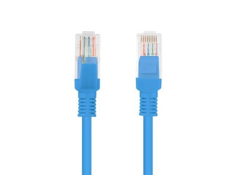 Patchcord Lanberg UTP kat.5e 0,5m niebieski LANBERG Patchcord Lanberg UTP kat.5e 0,5m niebieski LANBERG