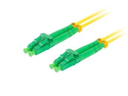 Patchcord światłowodowy Lanberg SM LC/APC-LC/APC DUPLEX 3.0mm LSZH G657A1 5m żółty LANBERG