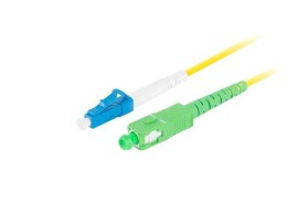 Patchcord światłowodowy Lanberg SM LC/UPC-SC/APC SIMPLEX 3.0mm LSZH G657A1 3m żółty LANBERG