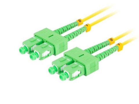 Patchcord światłowodowy Lanberg SM SC/APC-SC/APC DUPLEX 3.0mm LSZH G657A1 15m żółty LANBERG Patchcord światłowodowy Lanberg SM SC/APC-SC/APC DUPLEX 3.0mm LSZH G657A1 15m żółty LANBERG