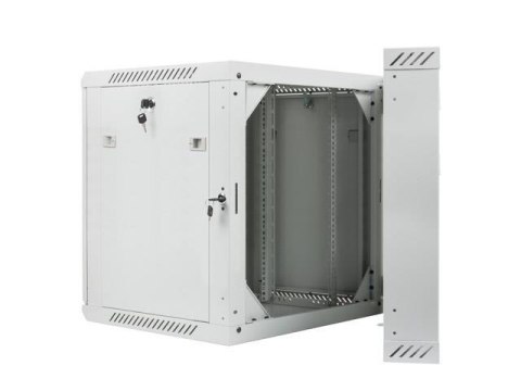 Szafa instalacyjna Rack dwusekcyjna wisząca 19" 12U 600x600 szara Lanberg (flat pack) LANBERG Szafa instalacyjna Rack dwusekcyjna wisząca 19" 12U 600x600 szara Lanberg (flat pack) LANBERG