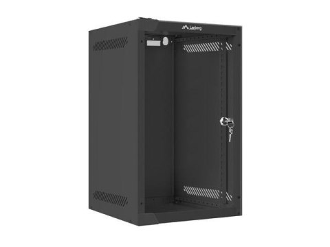Szafa instalacyjna Rack wisząca 10" 9U 280x310 czarna Lanberg (flat pack) LANBERG Szafa instalacyjna Rack wisząca 10" 9U 280x310 czarna Lanberg (flat pack) LANBERG