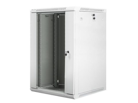 Szafa instalacyjna Rack wisząca 19" 18U 600x600 szara Lanberg (flat pack) LANBERG Szafa instalacyjna Rack wisząca 19" 18U 600x600 szara Lanberg (flat pack) LANBERG