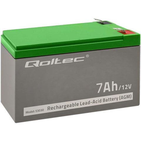 Akumulator AGM Qoltec 12V | 7Ah Qoltec Akumulator AGM Qoltec 12V | 7Ah Qoltec