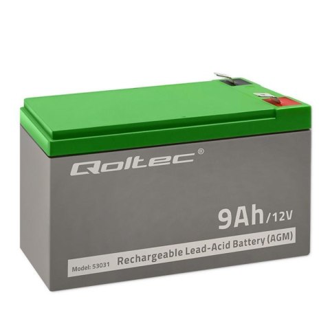 Akumulator AGM Qoltec 12V | 9Ah Qoltec Akumulator AGM Qoltec 12V | 9Ah Qoltec