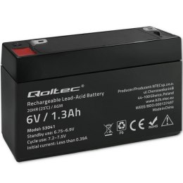 Akumulator AGM Qoltec 6V | 1.3Ah Qoltec