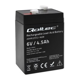 Akumulator AGM Qoltec 6V | 4.5Ah Qoltec