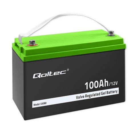 Akumulator żelowy Qoltec 12V | 100Ah | GEL | 29.3kg Qoltec