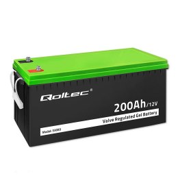 Akumulator żelowy Qoltec 12V | 200Ah | GEL | 59.5kg Qoltec