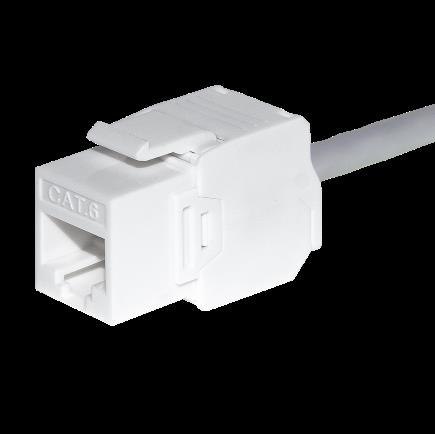 Moduł keystone Jack RJ45 kat. 5e UTP, beznarzędziowy Netrack, biały NETRACK Moduł keystone Jack RJ45 kat. 5e UTP, beznarzędziowy Netrack, biały NETRACK