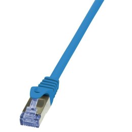 Patchcord LogiLink CQ3016S Cat.6A S/FTP 0,25m niebieski LogiLink