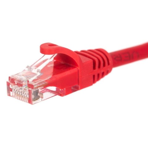 Patchcord RJ45, Netrack osłonka zalewana, kat. 5e UTP, 2m czerwony NETRACK
