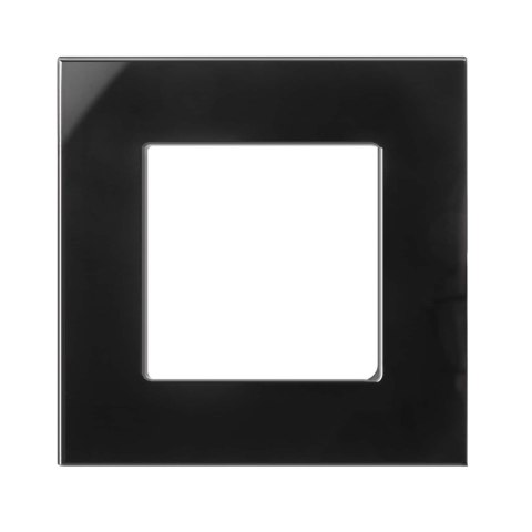 Ramka szklana Maclean MCE730B pojedyncza, czarna, 86x86mm Maclean Ramka szklana Maclean MCE730B pojedyncza, czarna, 86x86mm Maclean