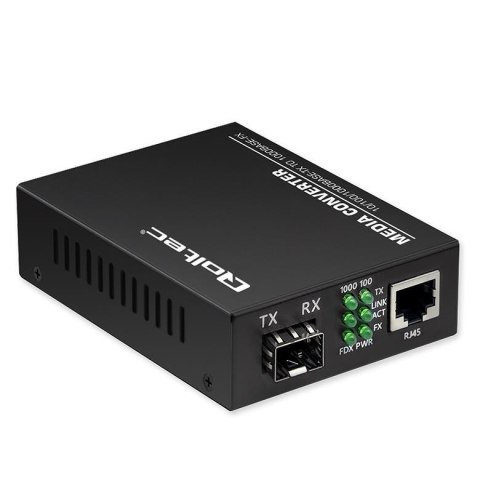 Switch niezarządzalny Qoltec Dwukierunkowy Media Konwerter 1x RJ45 1x SFP | 1000Mb/s | 5V Qoltec Switch niezarządzalny Qoltec Dwukierunkowy Media Konwerter 1x RJ45 1x SFP | 1000Mb/s | 5V Qoltec