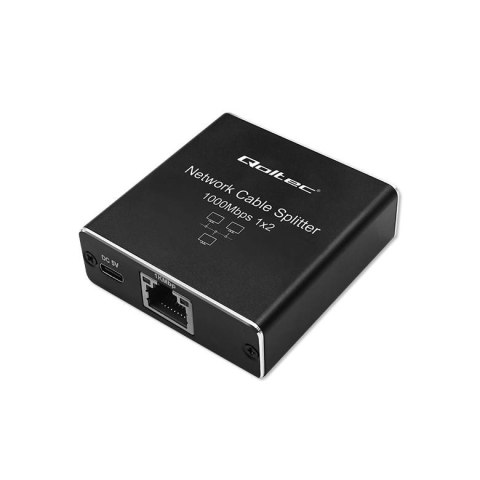 Switch niezarządzalny Qoltec mini rozdzielacz splitter 1x2 port RJ45 | 1000Mbps | USB-C | Aluminium Qoltec Switch niezarządzalny Qoltec mini rozdzielacz splitter 1x2 port RJ45 | 1000Mbps | USB-C | Aluminium Qoltec