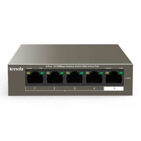 Switch niezarządzalny Tenda TEF1105P-4-63W 5-port 10/100 Mb/s PoE 63W Tenda