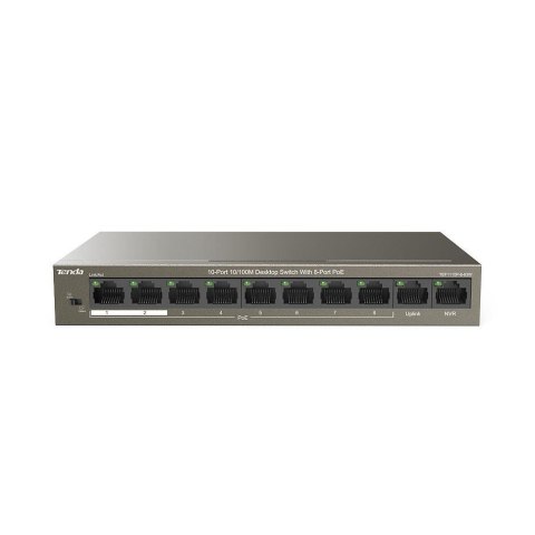 Switch niezarządzalny Tenda TEF1110P 8-port Ethernet Switch 10/100 Mb/s PoE 63W Tenda