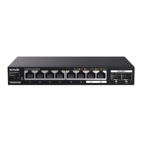 Switch niezarządzalny Tenda TEM2010X 8x2,5GbE 2x10G SFP+ Tenda