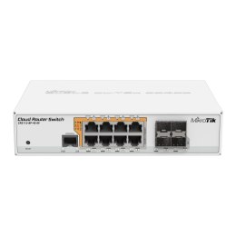 Switch zarządzalny MikroTik Smart CRS112-8P-4S-IN 8x 1GbE 4x SFP PoE-out Mikrotikls