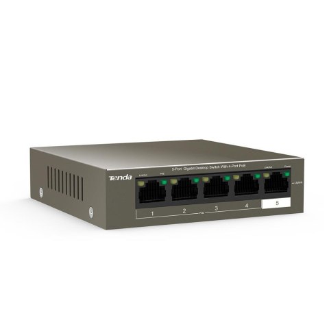 Switch zarządzalny Tenda TEG1105P-4-63W 4-port 1GbE PoE 63W Tenda