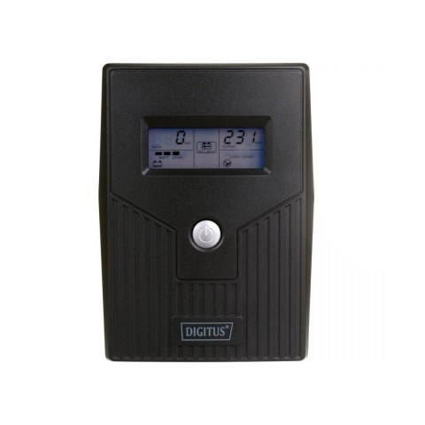 Zasilacz awaryjny UPS DIGITUS Line-Ineractive LCD BASIC, 800VA/480W, 1x12V/9Ah, AVR, 2x Schuko CEE 7/3 Digitus Zasilacz awaryjny UPS DIGITUS Line-Ineractive LCD BASIC, 800VA/480W, 1x12V/9Ah, AVR, 2x Schuko CEE 7/3 Digitus