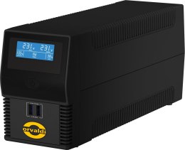 Zasilacz awaryjny UPS ORVALDI i800 LCD USB line-interactive ORVALDI