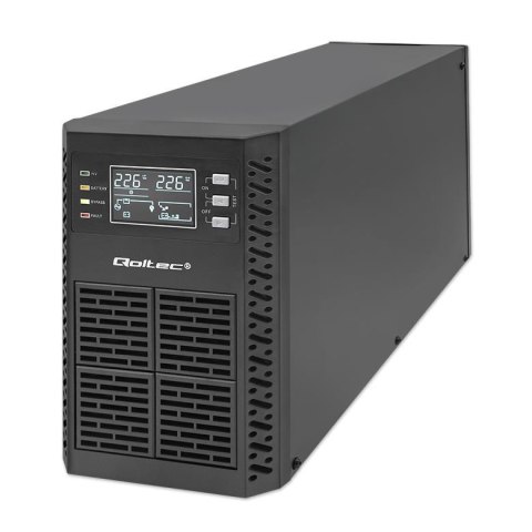 Zasilacz awaryjny UPS Qoltec 2kVA | 2000W | Power Factor 1.0 | LCD | EPO | USB | On-line Qoltec Zasilacz awaryjny UPS Qoltec 2kVA | 2000W | Power Factor 1.0 | LCD | EPO | USB | On-line Qoltec