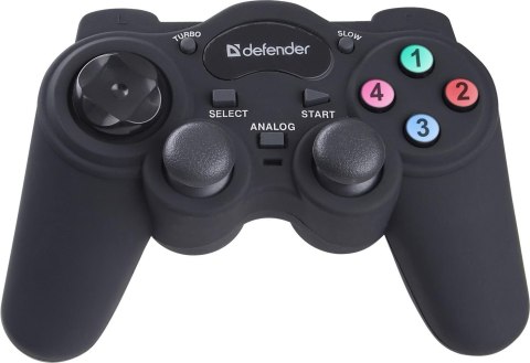 Gamepad przewodowy Defender GAME RACER, tryb turbo, efekt wibracji, USB/PS2/PS3 Defender Gamepad przewodowy Defender GAME RACER, tryb turbo, efekt wibracji, USB/PS2/PS3 Defender