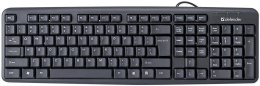 Klawiatura przewodowa Defender ELEMENT HB-520 USB czarna Defender