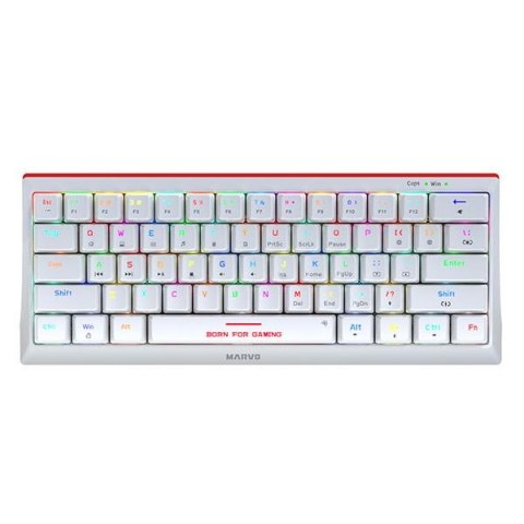 Klawiatura przewodowa Marvo Hecate 61R WH TKL 60% Mechaniczna Gaming RGB Marvo Klawiatura przewodowa Marvo Hecate 61R WH TKL 60% Mechaniczna Gaming RGB Marvo