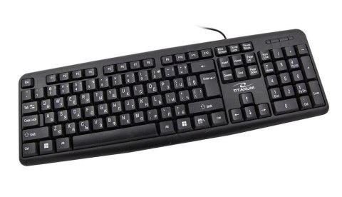 Klawiatura przewodowa Titanum TK101BG BULGARIAN USB czarna Titanum