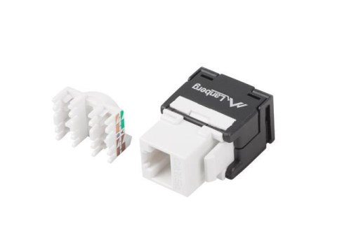 Moduł Keystone Lanberg gniazdo RJ45 -> LSA beznarzędziowy UTP kat.5e 180° do puszki montażowej LANBERG