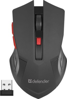 Mysz bezprzewodowa Defender ACCURA MM-275 optyczna 1600dpi 6P czarno-czerwona Defender
