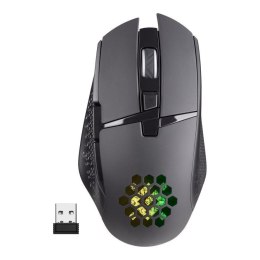 Mysz bezprzewodowa Defender GLORY GM-514 optyczna 3200dpi czarna RGB AKUMULATOR 7 przycisków Gaming Defender