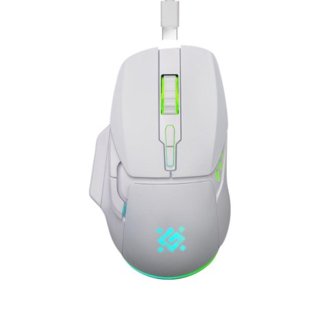 Mysz bezprzewodowa Defender STIX GM-009 optyczna 3200dpi biała RGB AKUMULATOR 7 przycisków Gaming bezklikowa silent Defender Mysz bezprzewodowa Defender STIX GM-009 optyczna 3200dpi biała RGB AKUMULATOR 7 przycisków Gaming bezklikowa silent Defender
