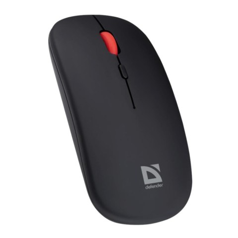 Mysz bezprzewodowa Defender VITRUAL MB-635 optyczna 1600dpi 2.4 GHz + Bluetooth czarna AKUMULATOR bezklikowa silent Defender Mysz bezprzewodowa Defender VITRUAL MB-635 optyczna 1600dpi 2.4 GHz + Bluetooth czarna AKUMULATOR bezklikowa silent Defender