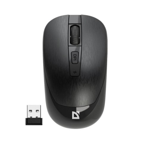 Mysz bezprzewodowa Defender WAVE MM-995 optyczna bezklikowa silent 1600dpi czarna Defender