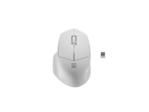 Mysz bezprzewodowa Natec Siskin 2 optyczna 1600 DPI BT 5.0 + 2.4 GHz z cichym klikiem biała Natec Mysz bezprzewodowa Natec Siskin 2 optyczna 1600 DPI BT 5.0 + 2.4 GHz z cichym klikiem biała Natec